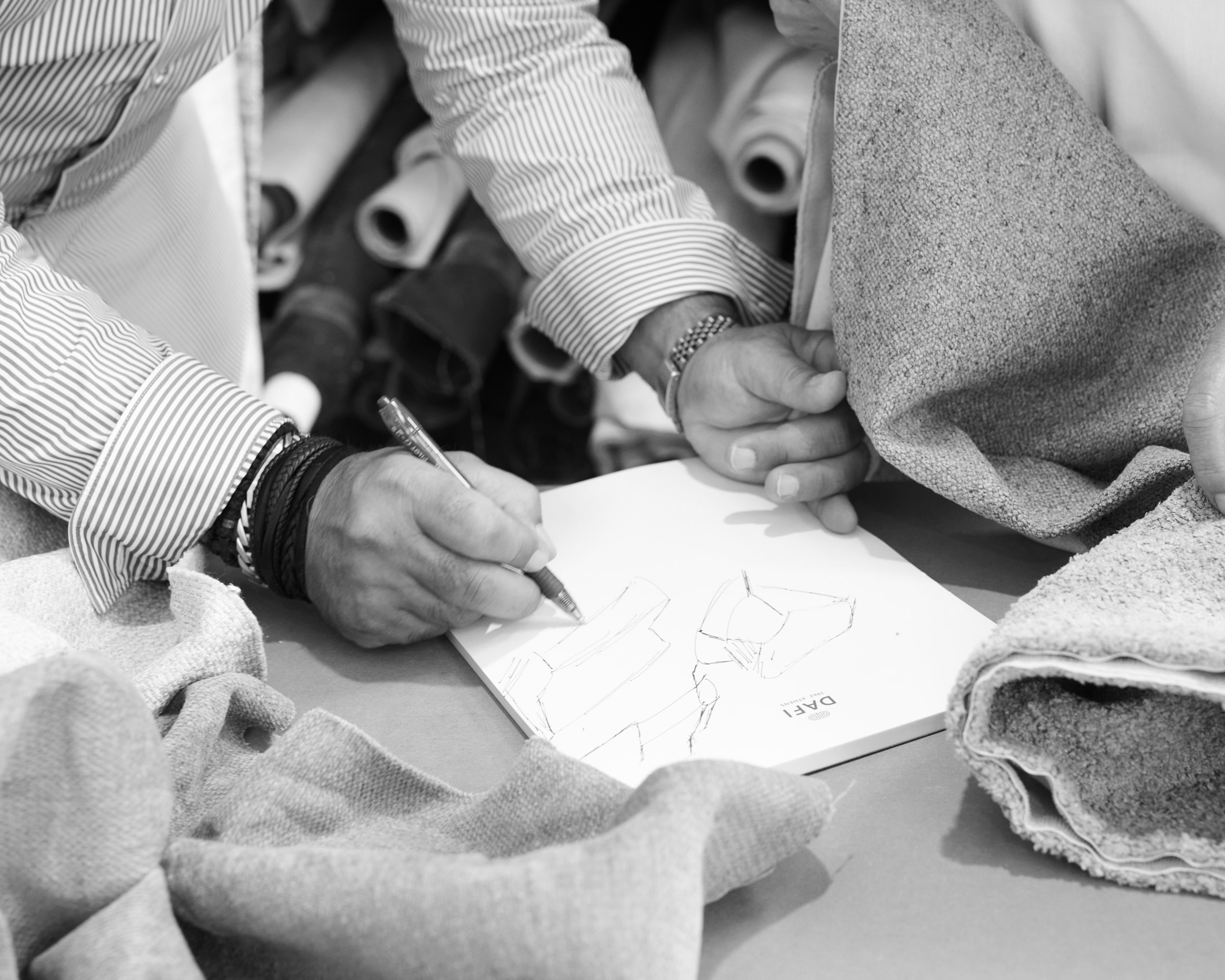 Drawing in the DAFI studio